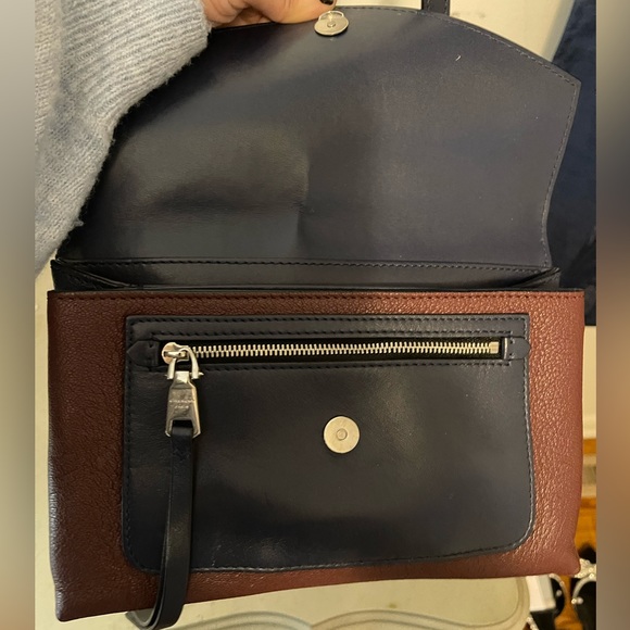 Givenchy maroon and navy Duetto crossbody bag - Picture 5 of 13